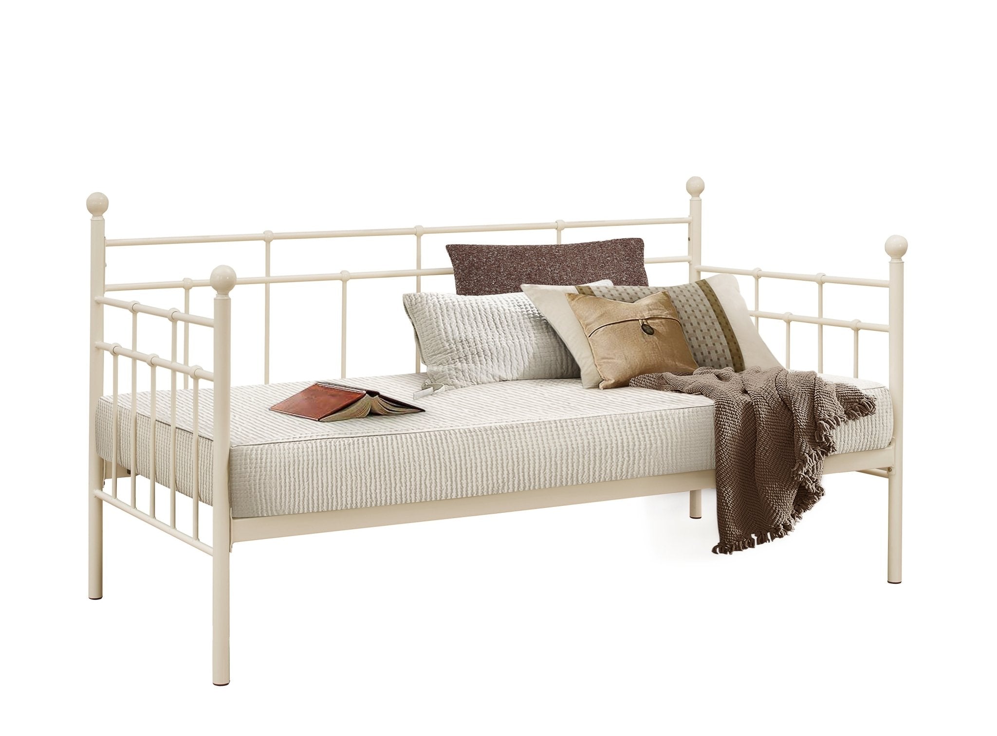 Lyon Single Bed - White - Bedzy UK modern and affordable home furniture England