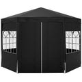 4 Metre Waterproof Party Tent with Removable Side Walls - White