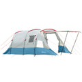 6-8 Person Tunnel Camping Tent with Bedroom and Sewn-in Floor - Blue