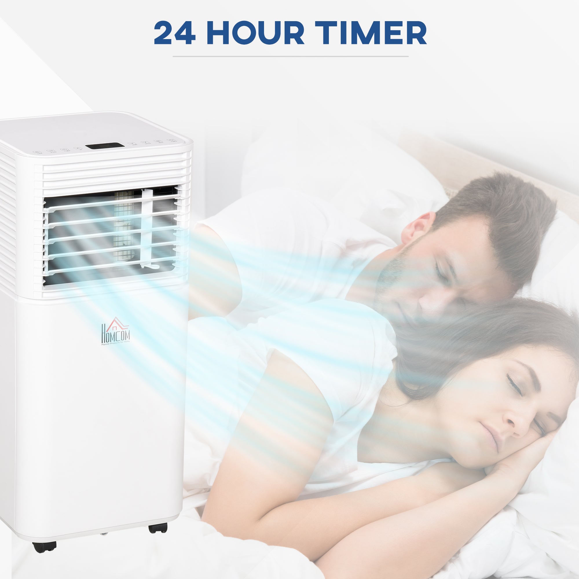 7000 BTU 4-In-1 Compact Portable Mobile Air Conditioner Unit Cooling Dehumidifying Ventilating w/ Fan Remote LED 24 Hr Timer Auto Shut Down