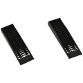 Pair of 2 Low Entrance Plastic Curb Ramps 3 Ton Capacity Anti-Slip for Cars SUVs Vans - Black
