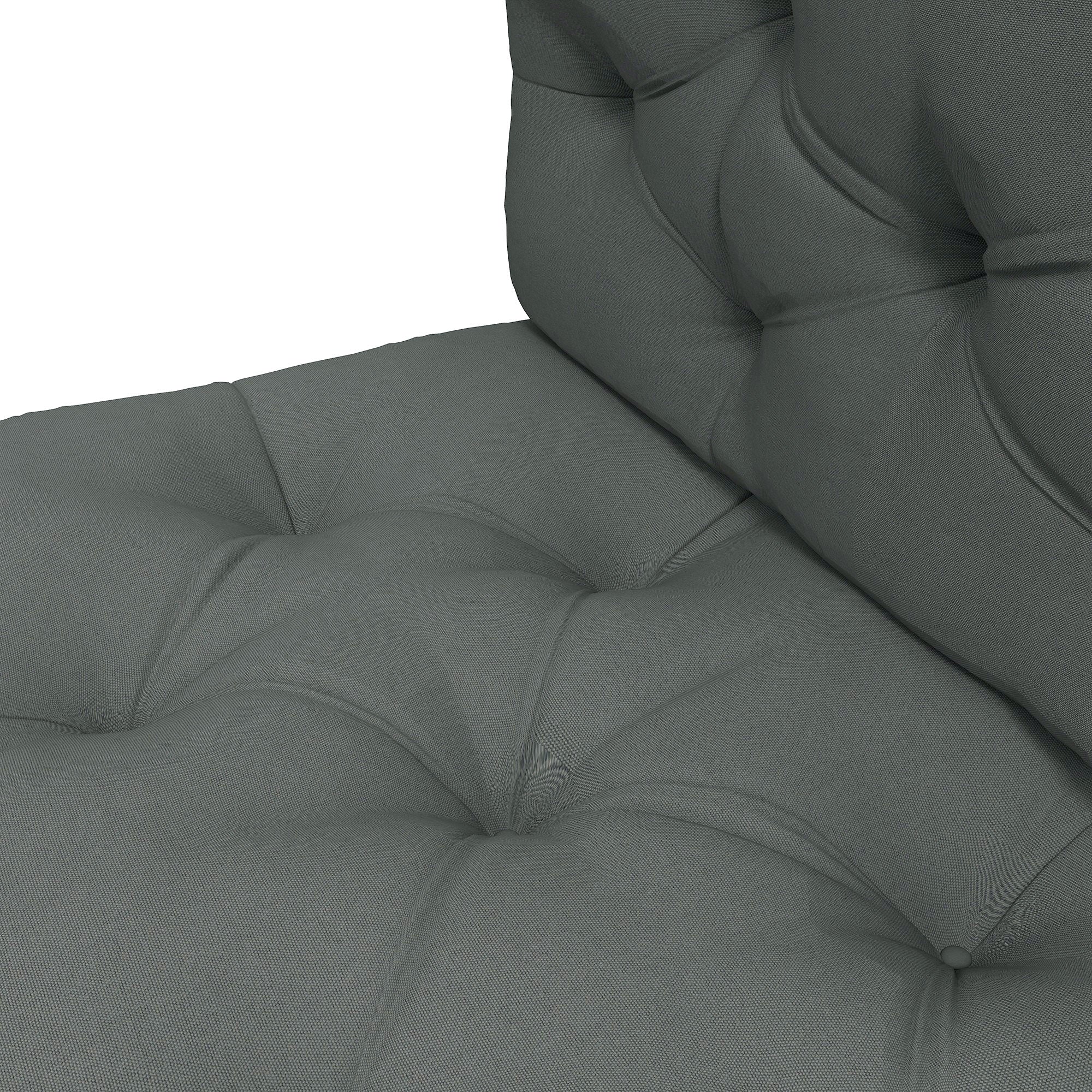 Set of 2 Replacement Seat Cushions for the 4-Piece Pallet Seat - Light Grey