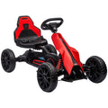 Children Pedal Go Kart with Adjustable Seat, Handbrake & EVA Tyres for Ages 3-8 - Red