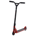 Teens & Adult Street Stunt Kick Scooter with Rear 10cm Wheel & Brake for 14+ - Red
