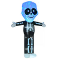 3m Inflatable Halloween Skeleton Ghost Decoration with LED Lights - Black & White