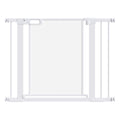 Pressure Fit Dog Safety Gate with Auto Close & Double Lock for Doorways and Staircases - White