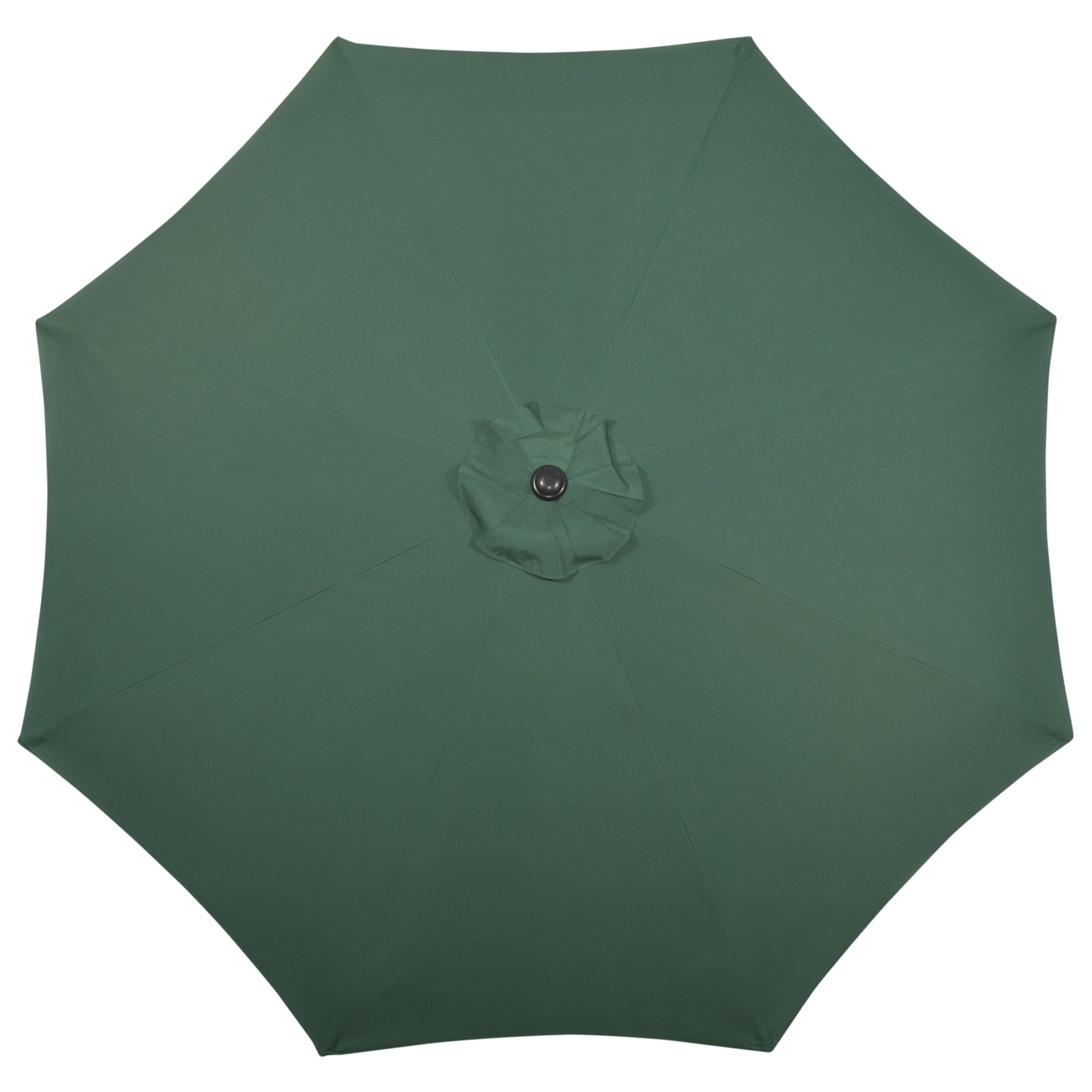 Garden Parasol Umbrella with 8 Ribs and Ventilated Canopy - Green