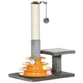 Cat Tree Tower Activity Center with Scratching Posts and Perch 56cm - Grey