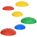 6 Piece Kids Balance Stepping Stones Set with Non-Slip Mats - Blue