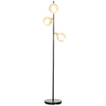 Tree Floor Lamp with 3 Adjustable Lights 162cm Standing Lamp - Grey