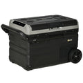 Portable 40L Car Refrigerator with Efficient Compressor Cooling and LED Display - Black