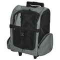 Travel Bag for Dogs 2-in-1 Pet Carry Backpack with Trolley and Telescopic Handle - Grey