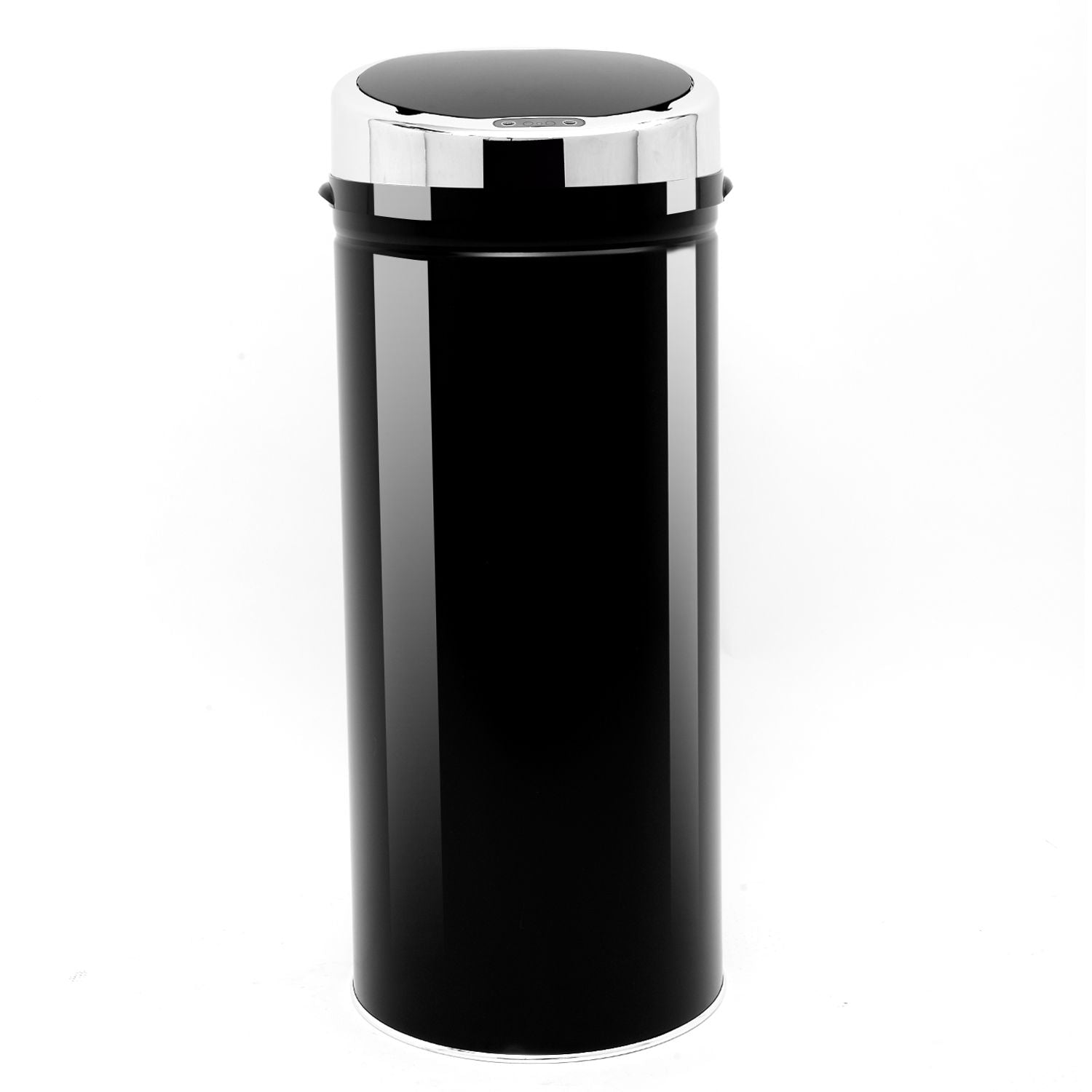 42L Stainless Steel Sensor Trash Can W/ Bucket-Black