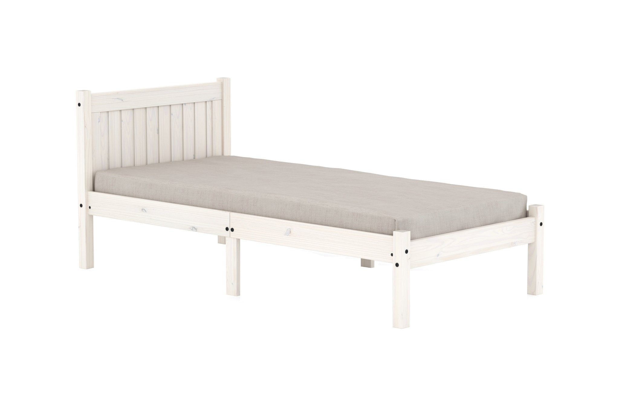 Rio Single Bed - White - Bedzy UK modern and affordable home furniture England