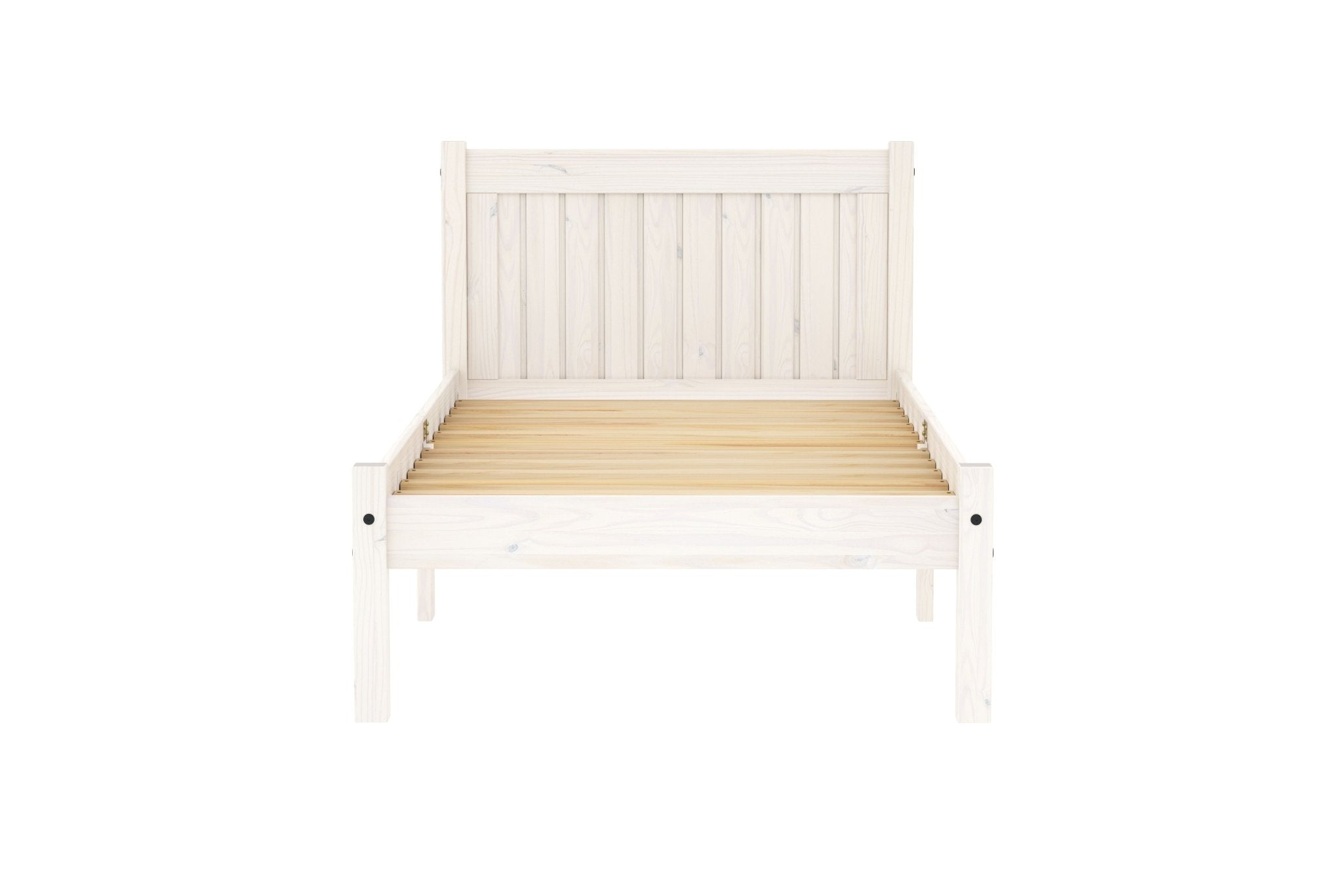 Rio Single Bed - White - Bedzy UK modern and affordable home furniture England