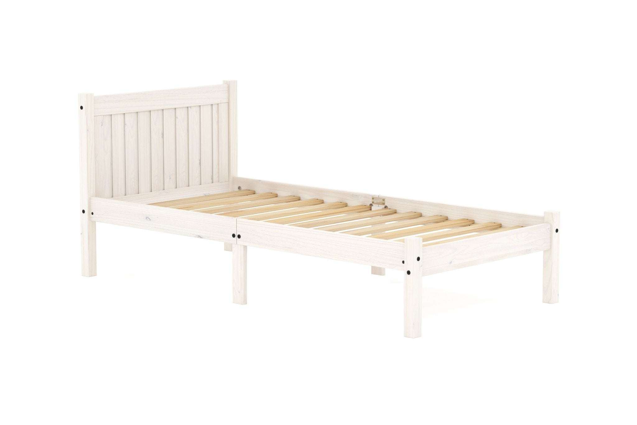 Rio Single Bed - White - Bedzy UK modern and affordable home furniture England