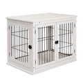 MDF 3-Door Small Indoor Pet Cage - White