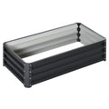 Galvanized Raised Garden Bed for Vegetables and Herbs 120x60cm - Grey