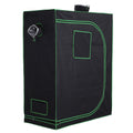 Hydroponic Indoor Plant Grow Tent Canopy 120x60x150cm 600D Oxford Reflective Mylar - Green