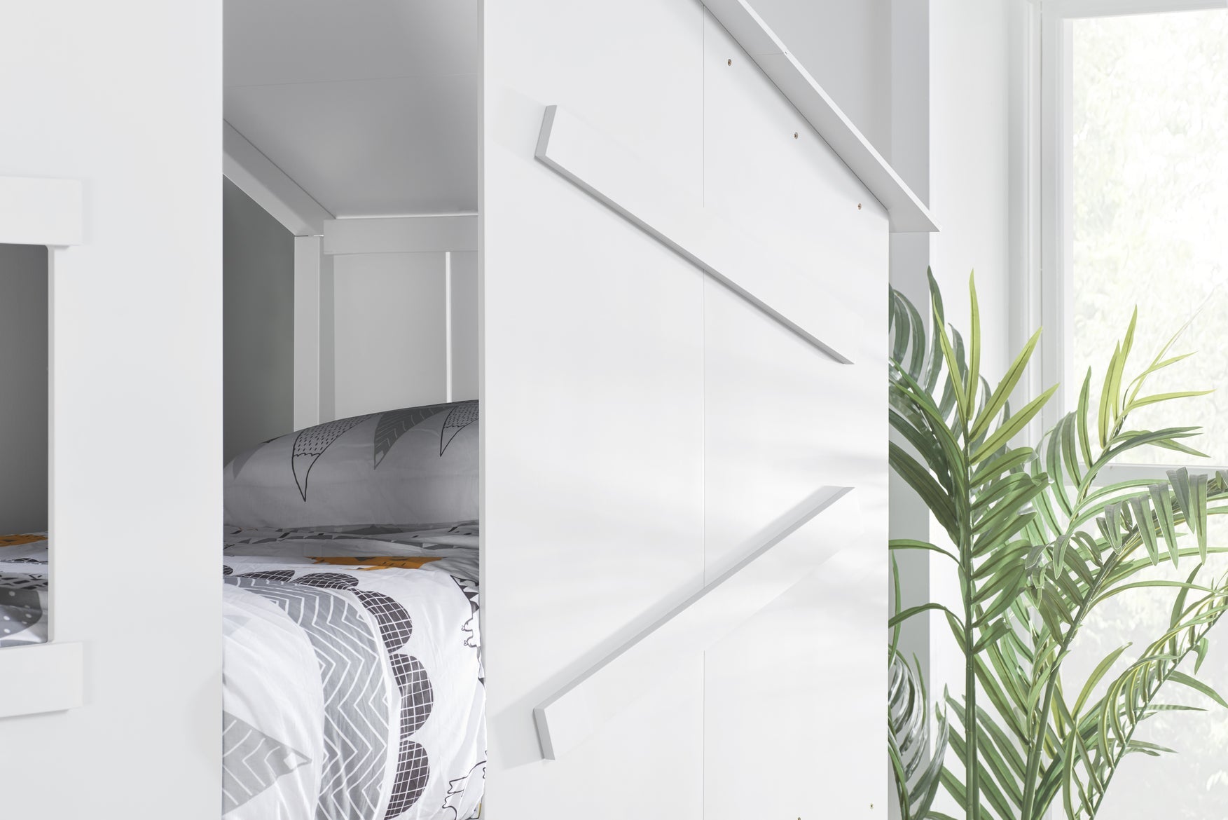 Safari Bunk Bed - White - Bedzy UK modern and affordable home furniture England