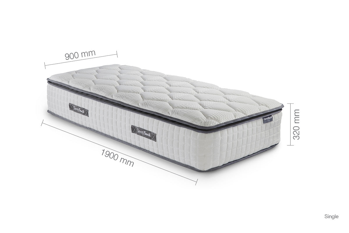 SleepSoul Bliss Single Mattress (32CM Thickness) - Bedzy UK modern and affordable home furniture England