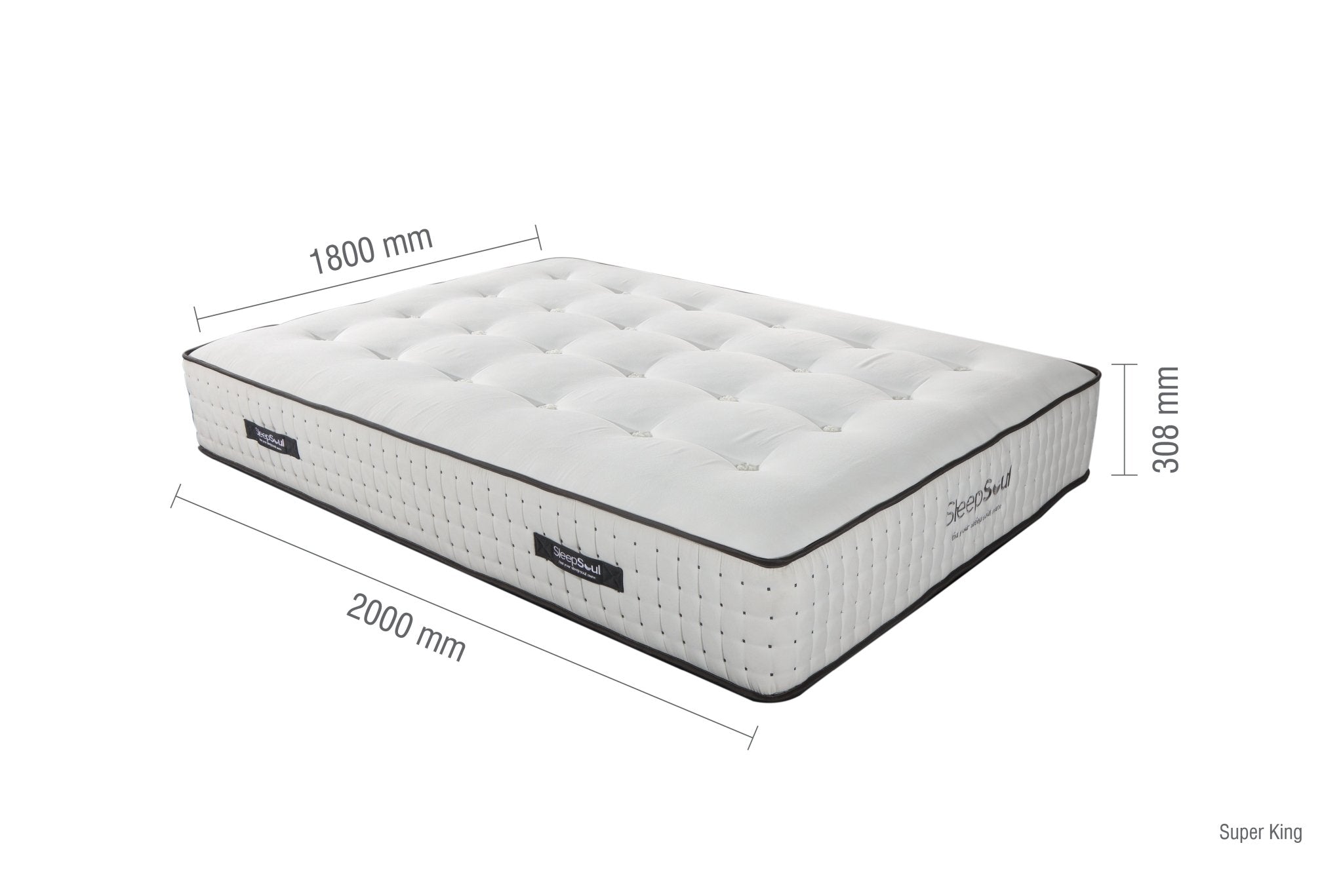 Sleepsoul Harmony Super King Mattress (30CM Thickness) - Bedzy UK modern and affordable home furniture England