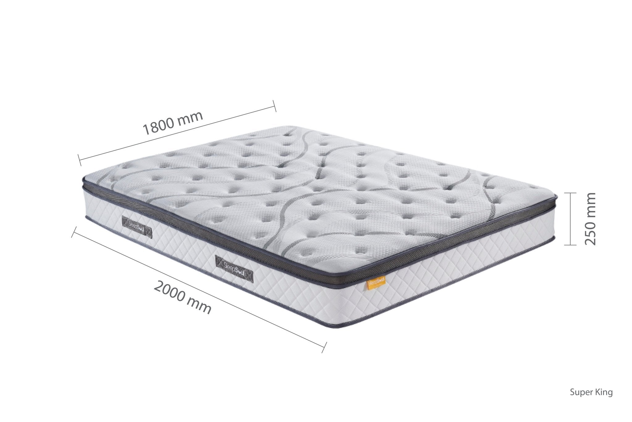 SleepSoul Heaven Super King Mattress (25CM Thickness) - Bedzy UK modern and affordable home furniture England