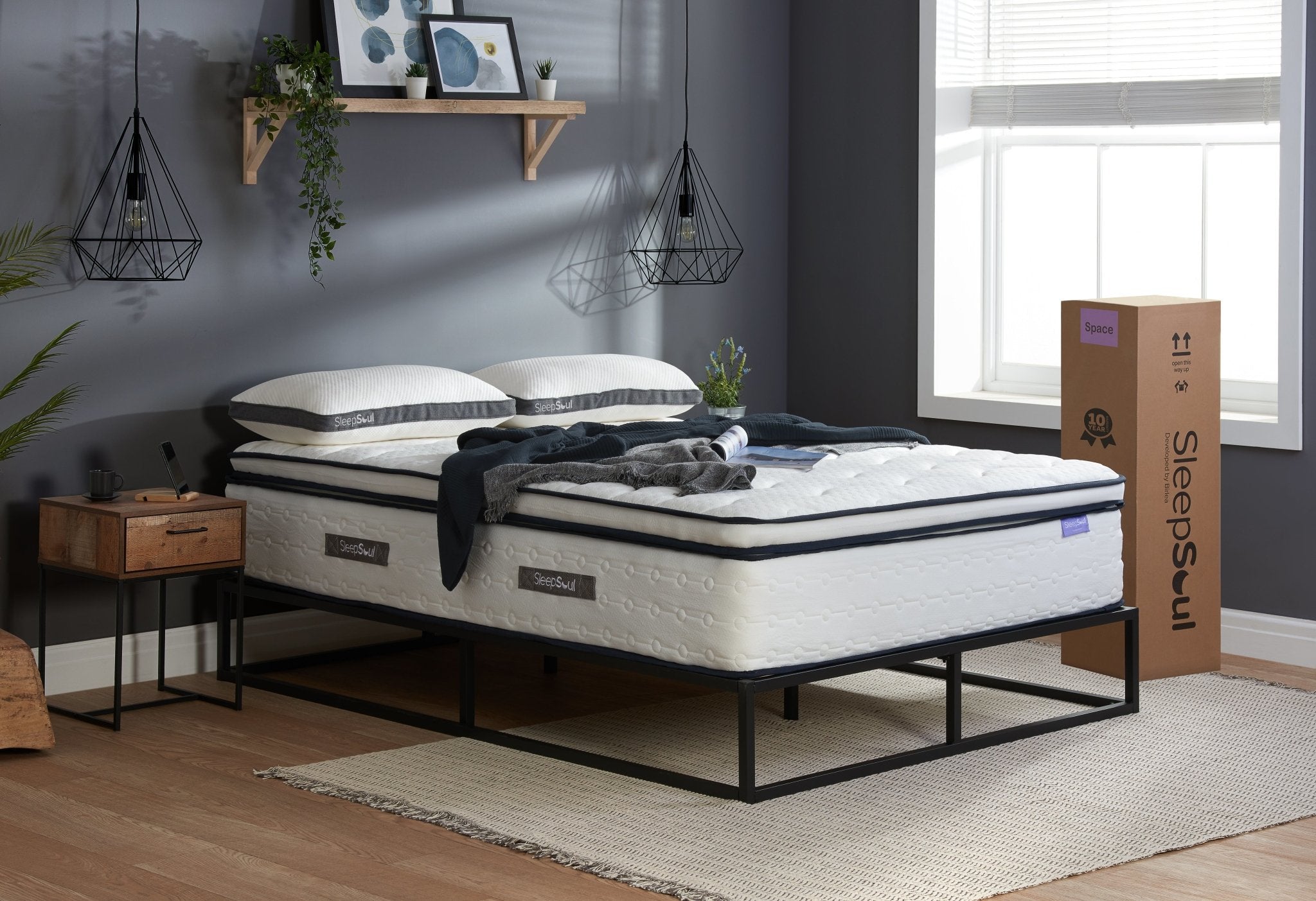 SleepSoul Space King Mattress (34CM Thickness) - Bedzy UK modern and affordable home furniture England