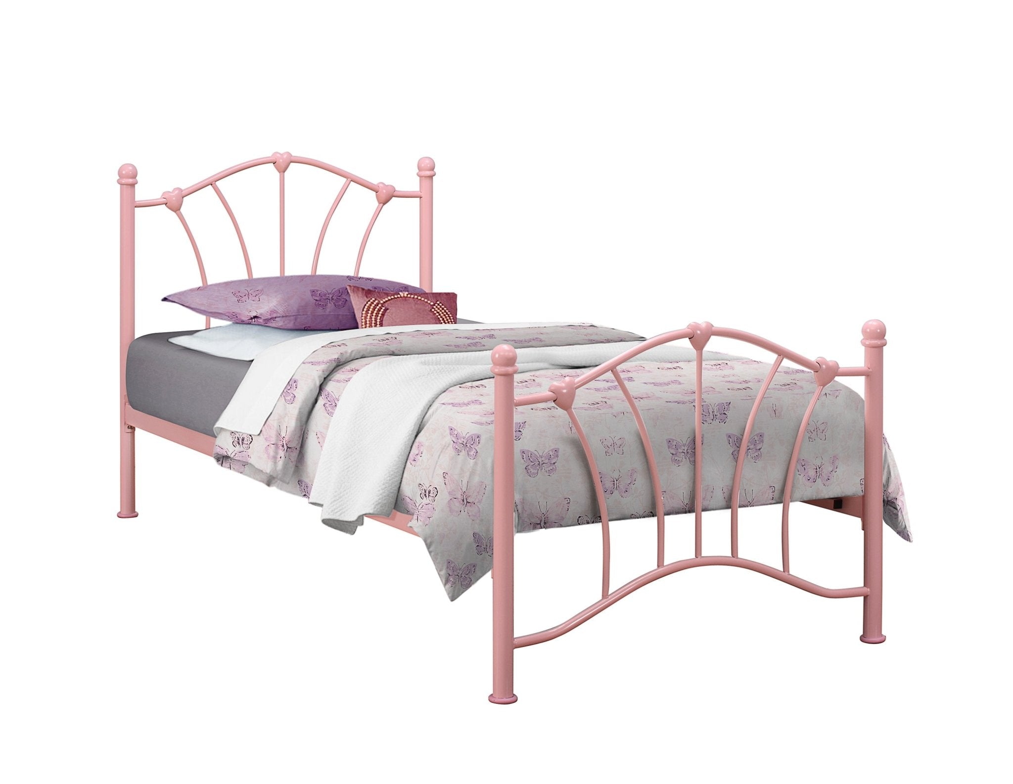 Sophia Single Bed - Pink - Bedzy UK modern and affordable home furniture England