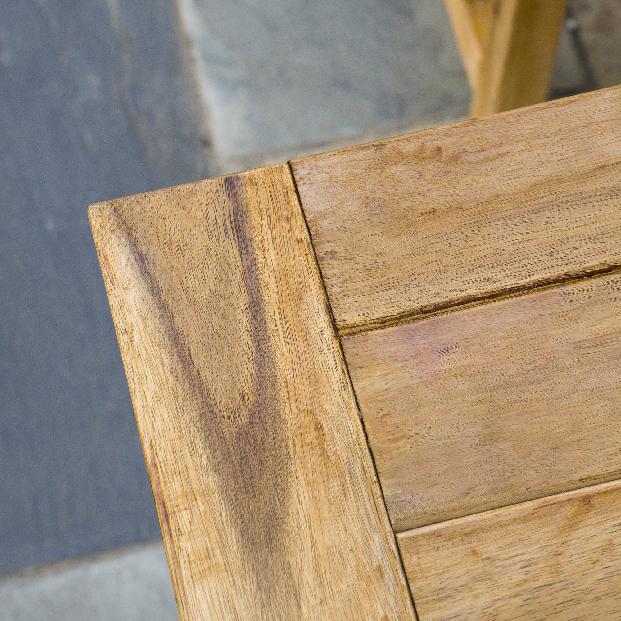 3 Piece Outdoor Garden Dining Set Acacia Wood Natural Finish