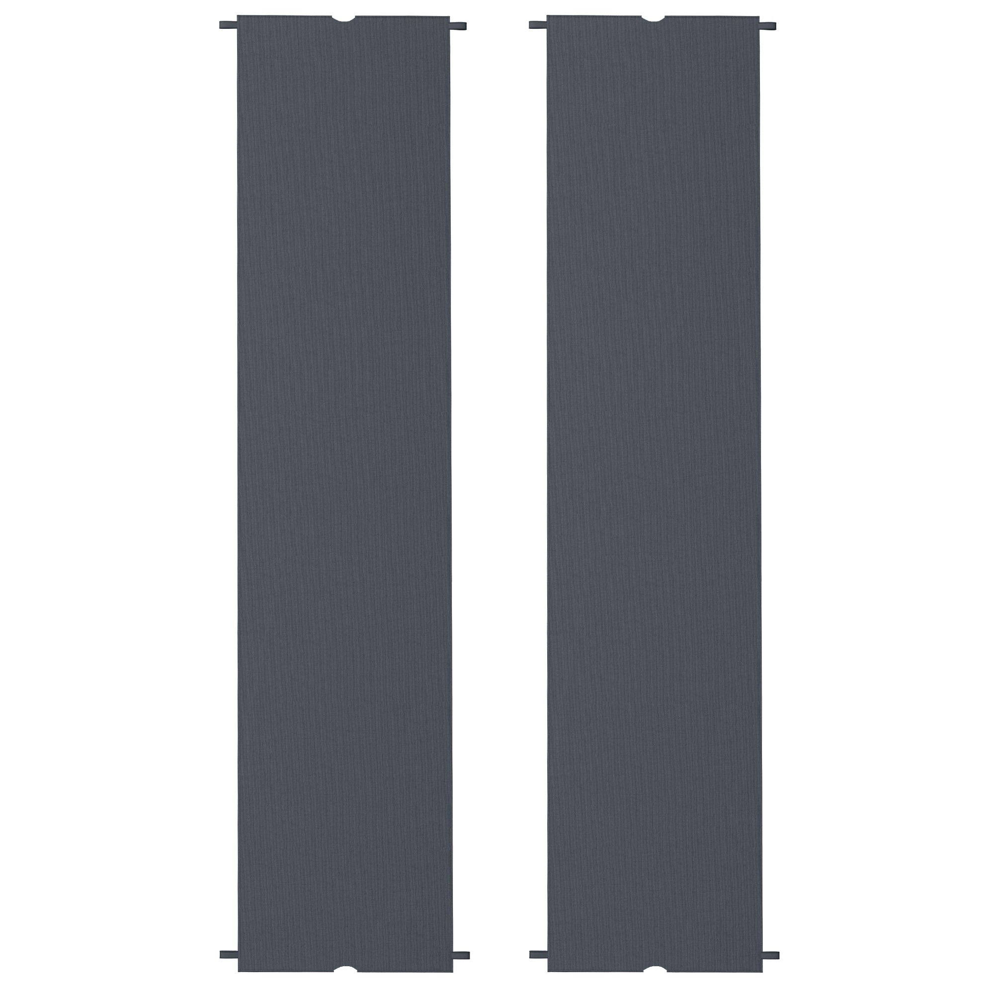 2 Pcs UV Protection Replacement Canopy for 3x3m Pergola - Dark Grey