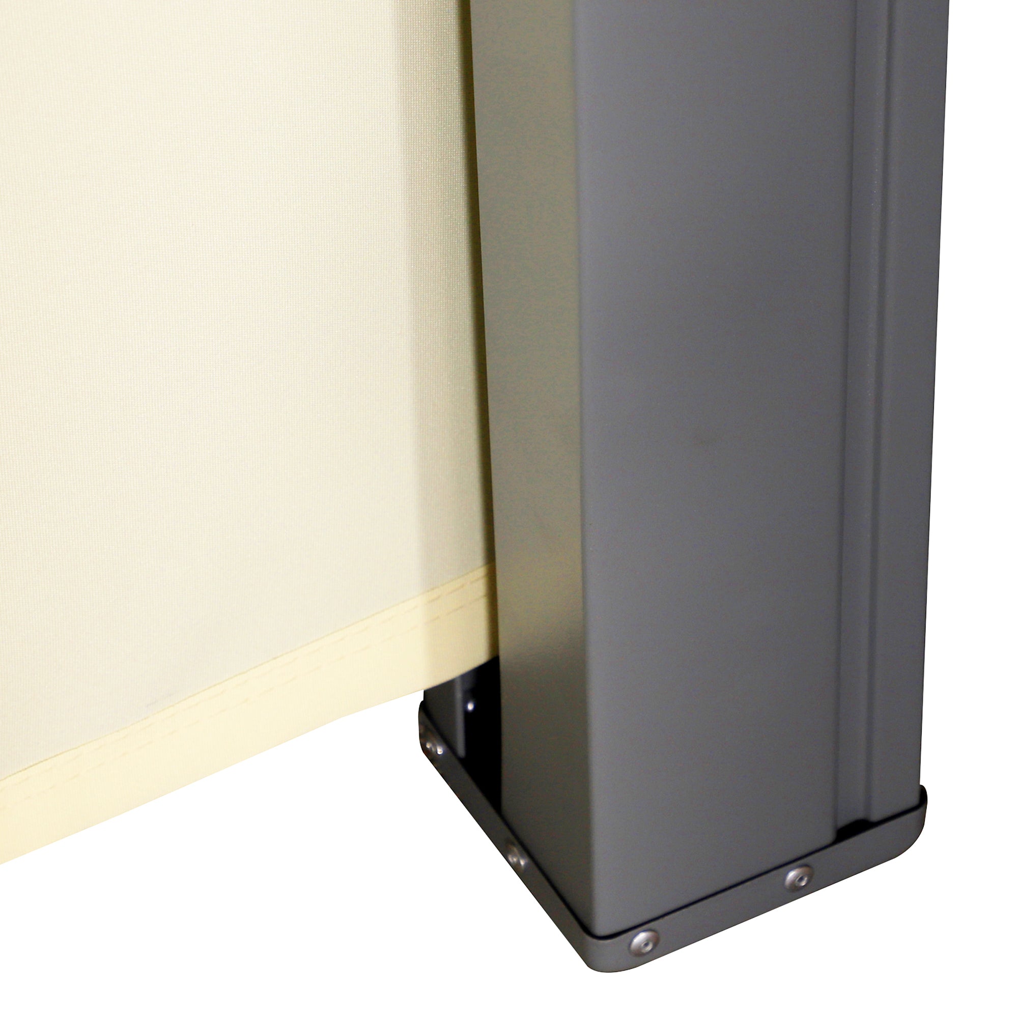 Retractable Sun Awning Privacy Screen for Outdoor Use Cream White