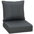 Outdoor Deep Seating Chair Replacement Seat and Back Cushion - Dark Grey