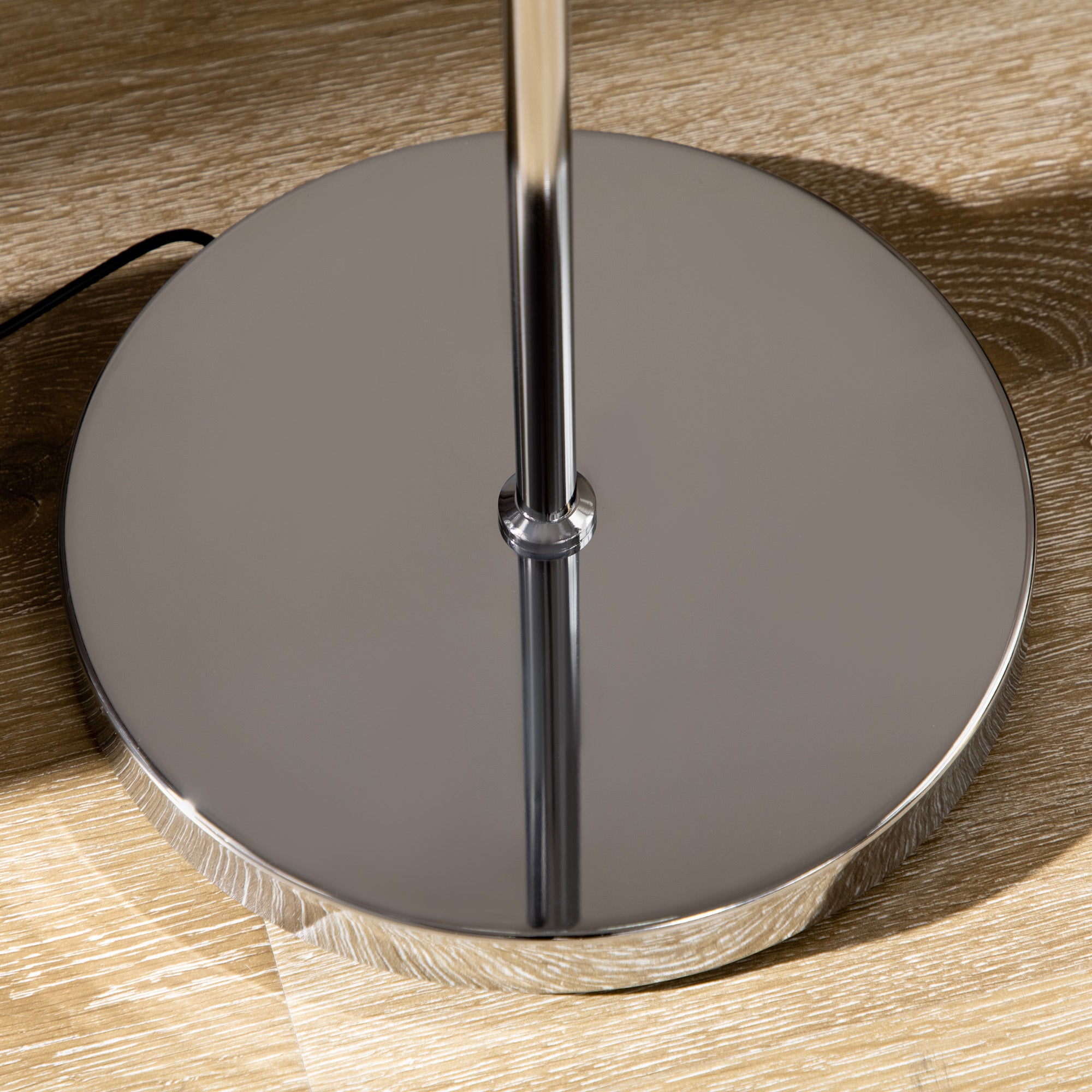 Modern Floor Lamps for Living Room, Standing Lamp with 2 Light White LED, Adjustable Head, 25x25x165cm, Chrome