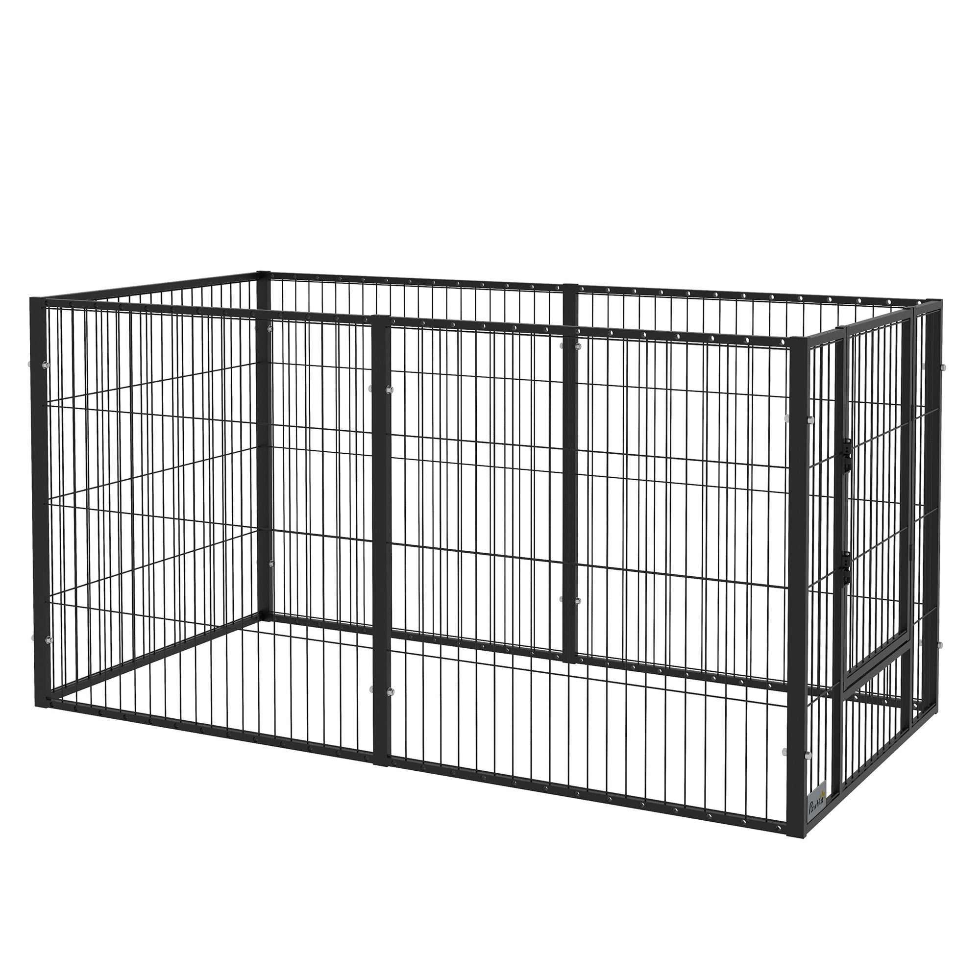 82.5-150 cm x 81 cm Heavy Duty Pet Playpen, 6 Panel Exercise Pen for Dogs, Adjustable Length, Small and Medium Sized Dogs