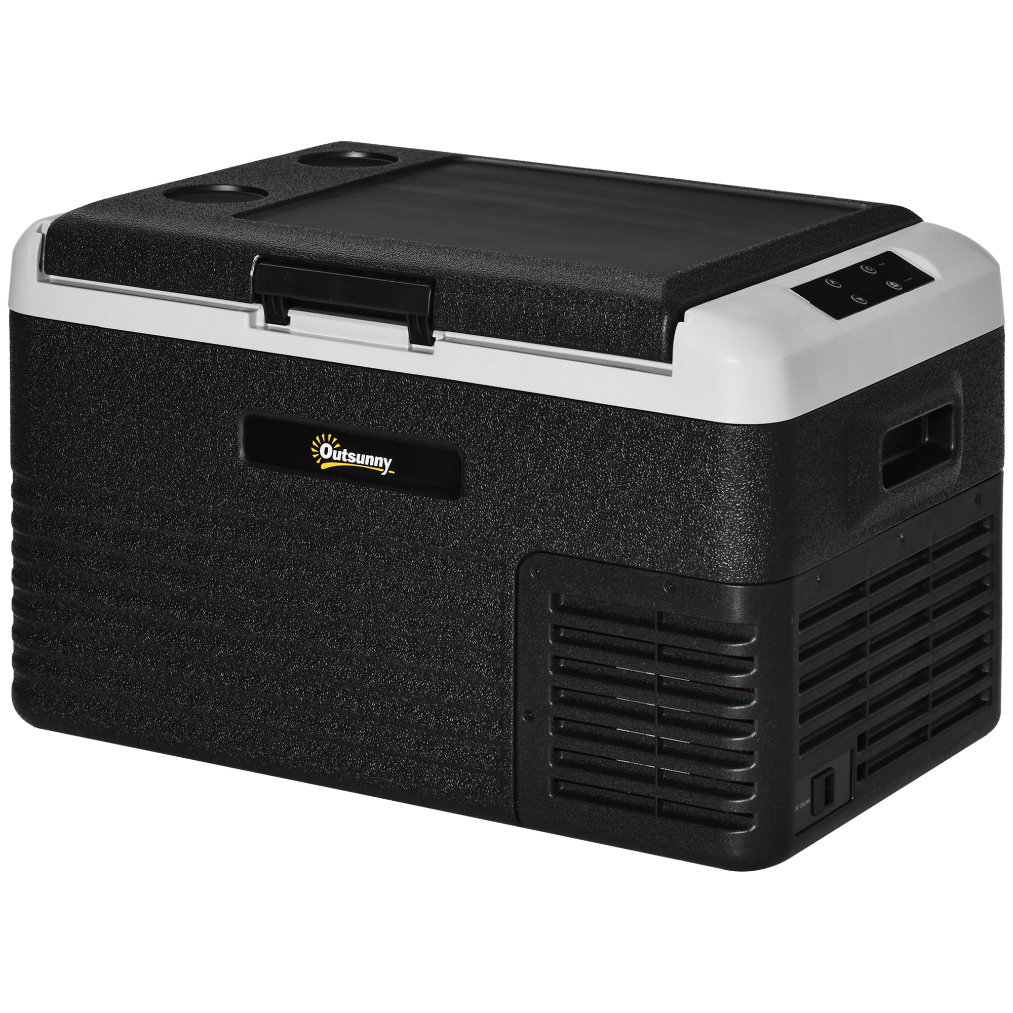 30L Car Refrigerator, Portable Compressor Car Fridge Freezer, Electric Cooler Box with 12/24V DC and 110-240V AC for Picnic, Down to -20℃