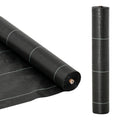 Heavy-Duty 2m x 50m Weed Barrier Fabric for Gardening - Black