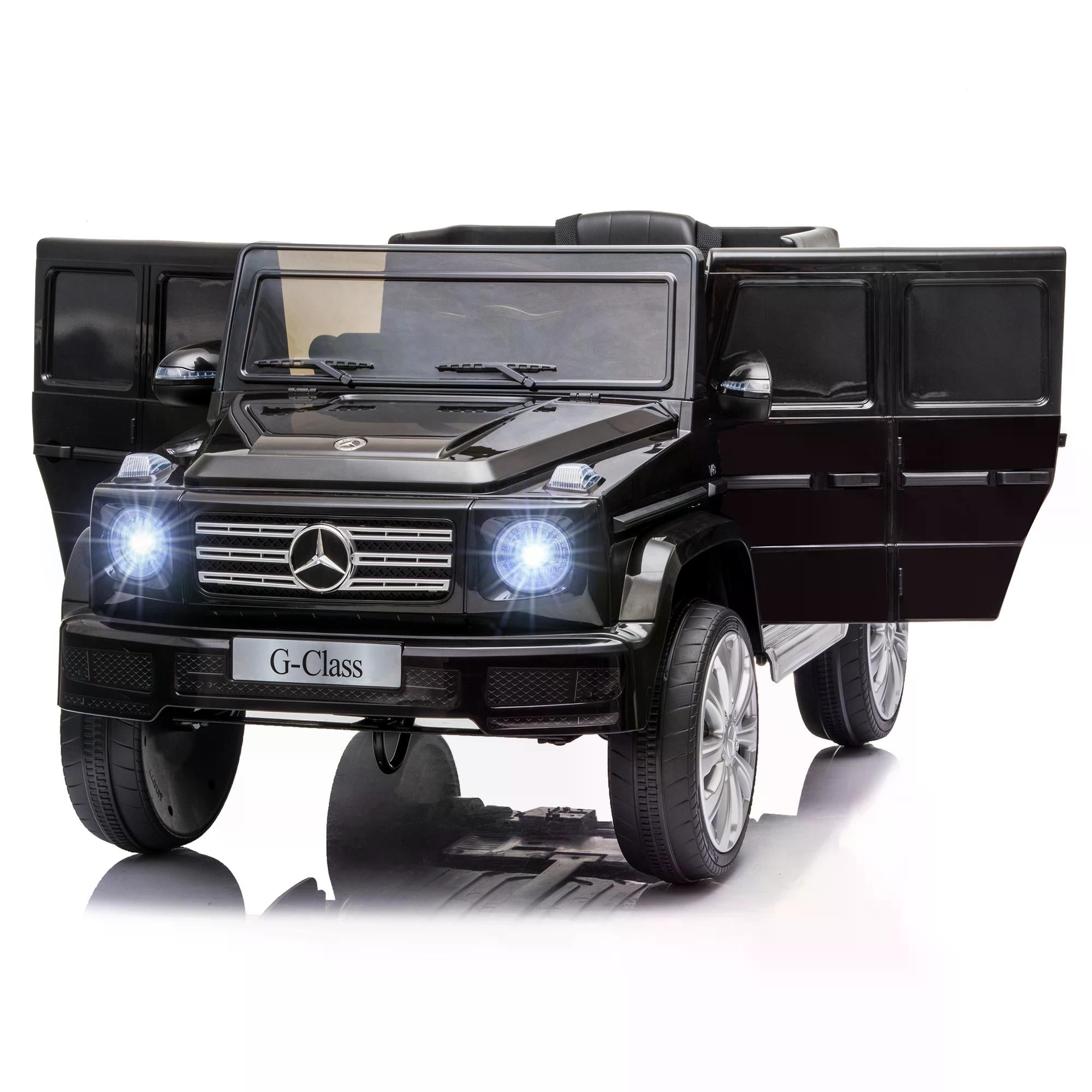 Compatible 12V Battery-powered Kids Electric Ride On Car Mercedes Benz G500 Toy with Parental Remote Control Music Lights MP3 Suspension Wheels