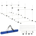 Canine Agility Jump Set 4-Piece with Carry Bag - White