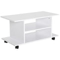 TV Stand with Shelves for TVs up to 42 Inch - White