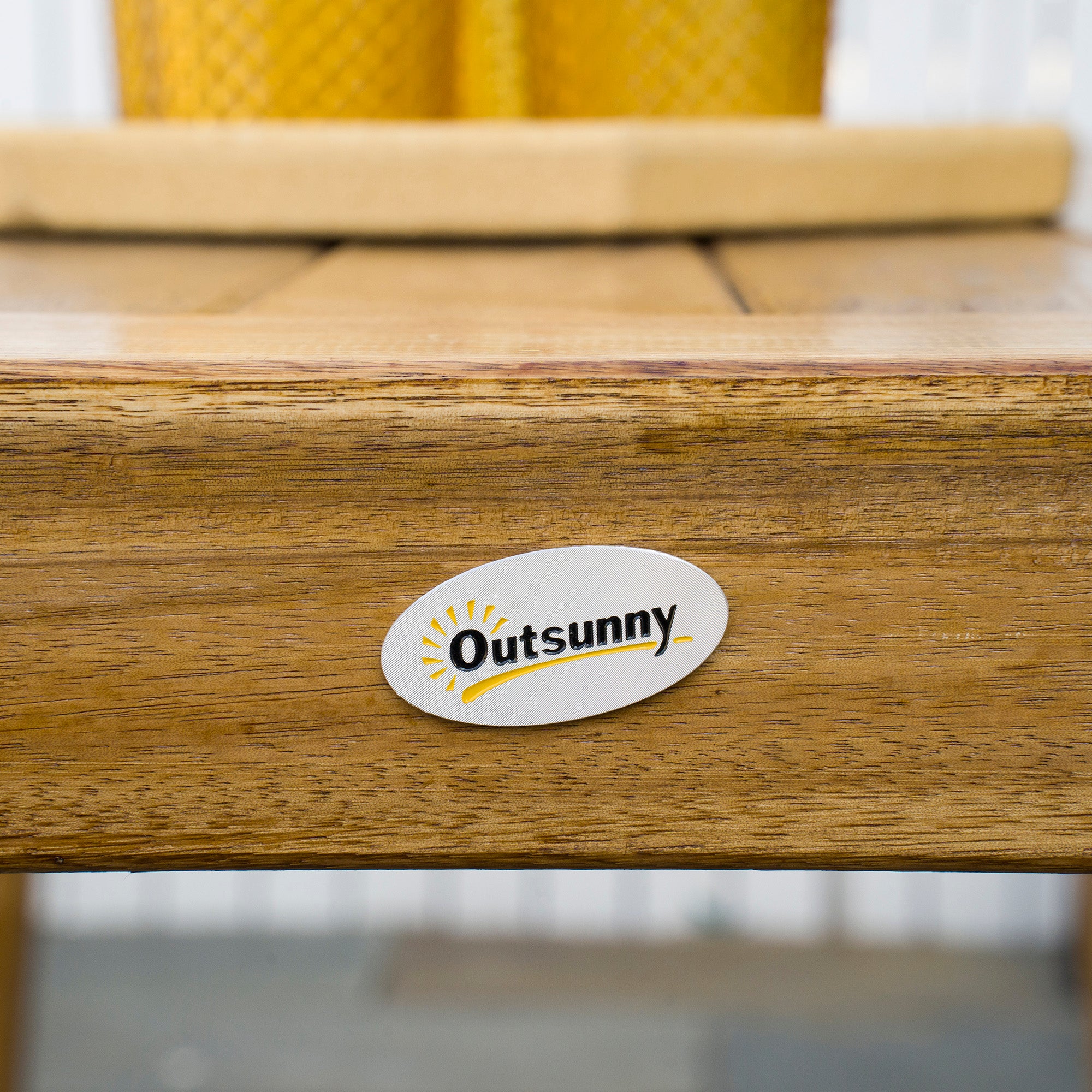 3 Piece Outdoor Garden Dining Set Acacia Wood Natural Finish