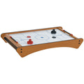 Mini Air Hockey Tabletop Game with 2 Pucks, Pushers & Scoreboard - Brown