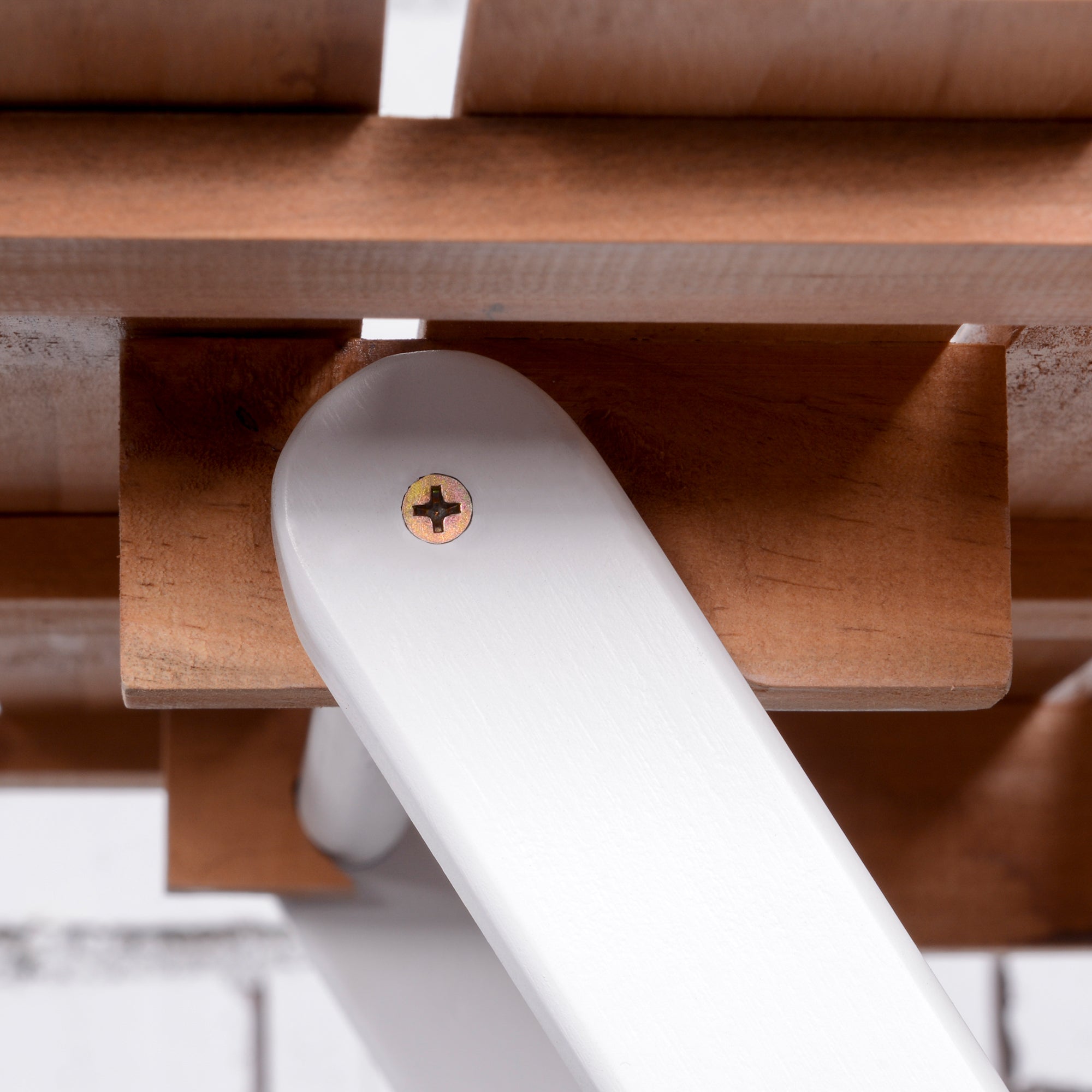 3 Piece Patio Bistro Set, Folding Outdoor Chairs and Table Set, Pine Wood Frame for Poolside Garden, Natural