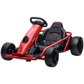 24V Electric Kids Go Kart with Drift and 2 Speeds for Ages 8-12 - Red