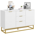 Modern Freestanding Storage Cabinet with 3 Drawers for Dining & Living Room - White