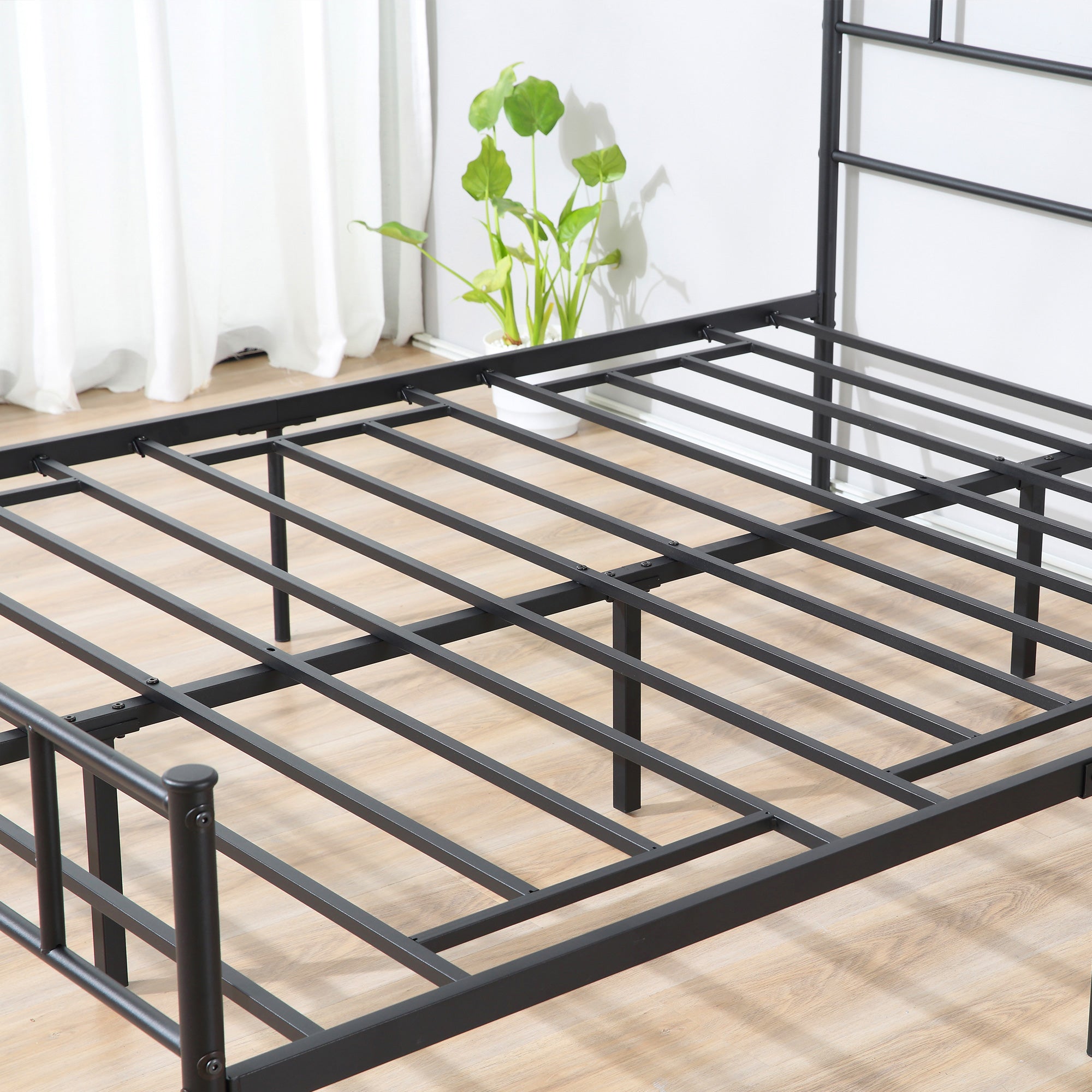 Direct Home Furniture Basics Double Metal Bed Frame Black