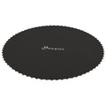 10ft Replacement Trampoline Mat with 54 V-Hooks and Spring Pull Tool for 14cm Springs - Black
