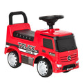 3-in-1 Licensed Mercedes-Benz Ride On Car Stroller with Storage & Steering Wheel for Toddlers 12-36 Months - Red